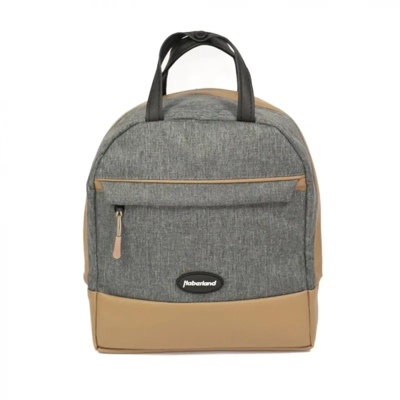 Direktkauf Haberland Rucksack-Lenkertasche Bella grau/hell- - flexible Lenker- und Rucksacktasche