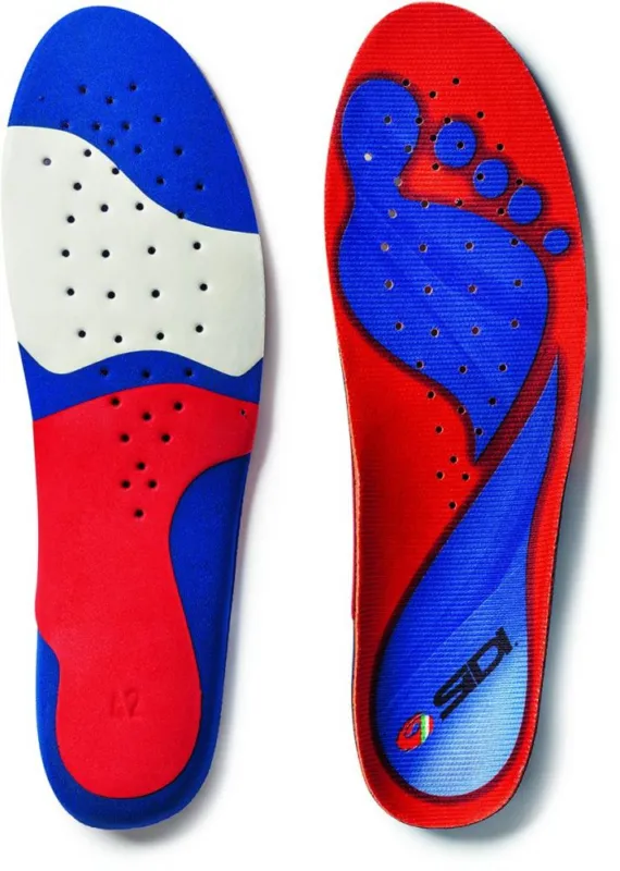 Abverkauf Sidi Einlegesohle Memory 45 Rot/blau - maximaler Komfort für Radsport-Schuhe