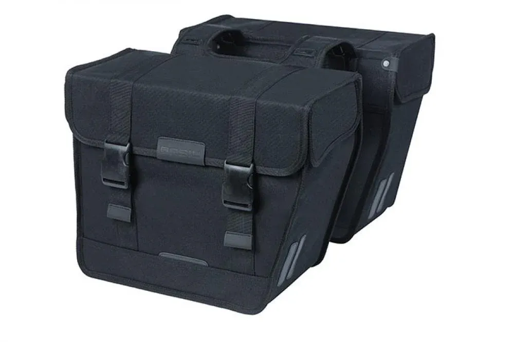 Basil Doppeltasche Kavan Eco Classic schwarz 37x32x18 cm 46l Beliebt