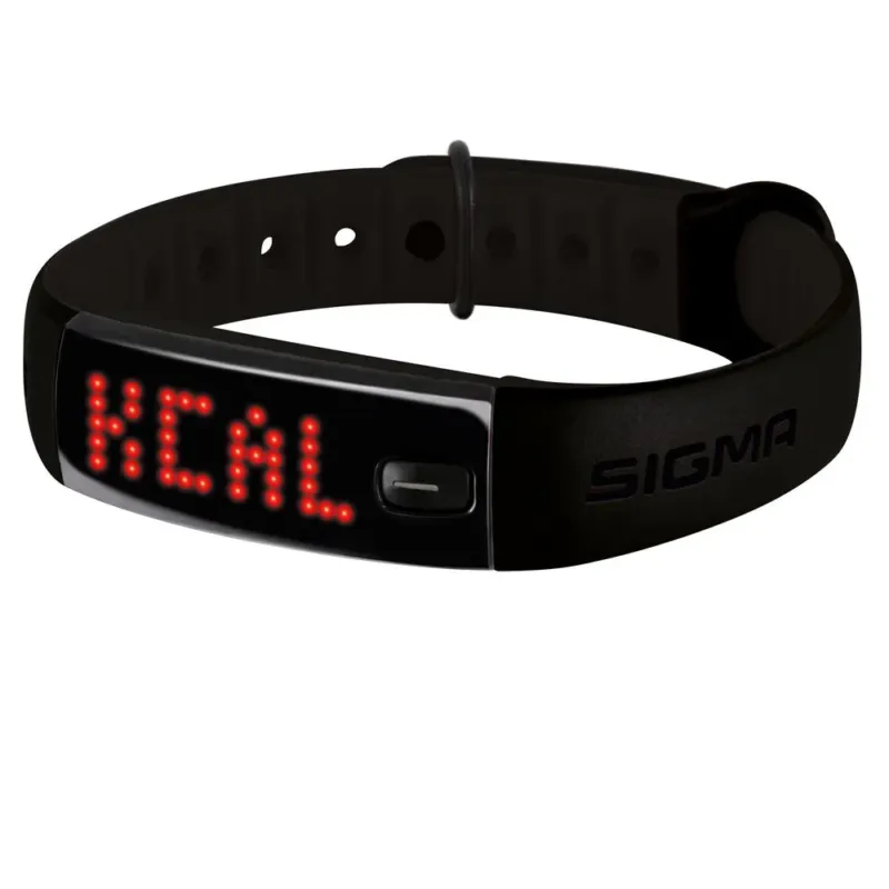 Sigma Fitness Tracker Activio Schwarz - Aktivitätstracker mit 8 Tage Akkulaufzeit Echt