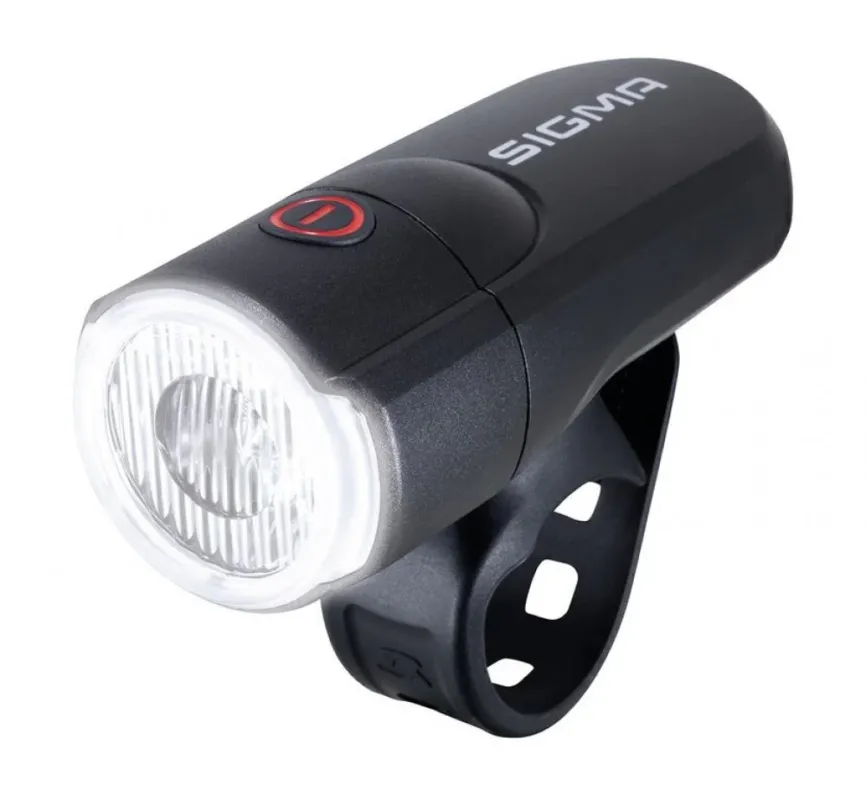 Expressversand Sigma Licht Sigma Batterie-Scheinwerfer Aura 30 K~ Sigma LED schwarz 30 Lux Licht StVZO - Frontlicht