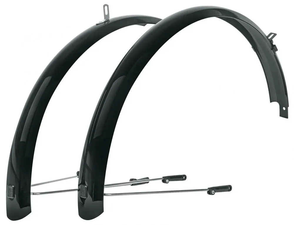 Aktuell SKS BLUEMELS BASIC 24 Schutzblech-Set 53mm schwarz - Alu-Kunststoff mit ASR-System für 24 Zoll Fahrräder