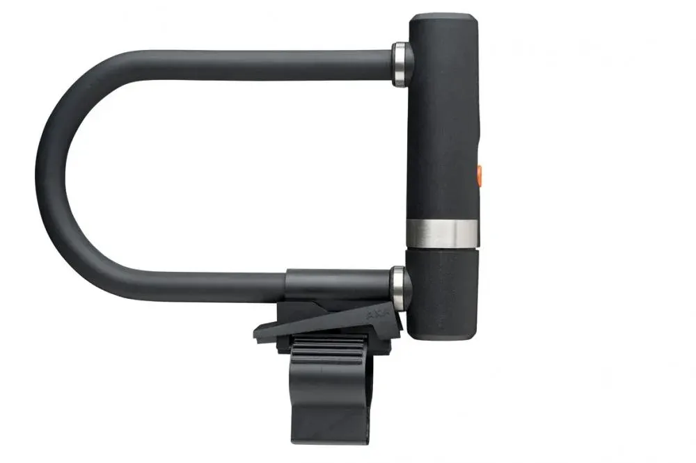 AXA Bügelschloss Newton Pro 190, Länge 190 mm, Stärke 13 mm, schwarz, gehärteter Stahl, Sicherheitsstufe 15, Bohrschutz, inkl. Halterung, 2 Schlüssel Echt