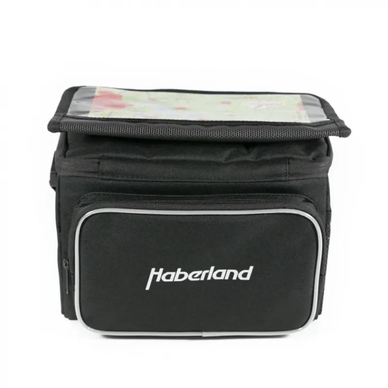 Aktuell Haberland Lenkertasche 6l Classic schwarz - praktische E-Bike-Lenker Tasche mit KLICKfix