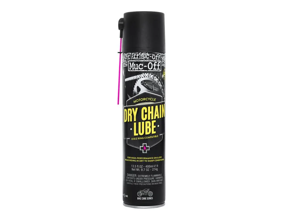 Top-Seller Muc Off Motorcycle Dry Chain Lube 400ml aerosol black