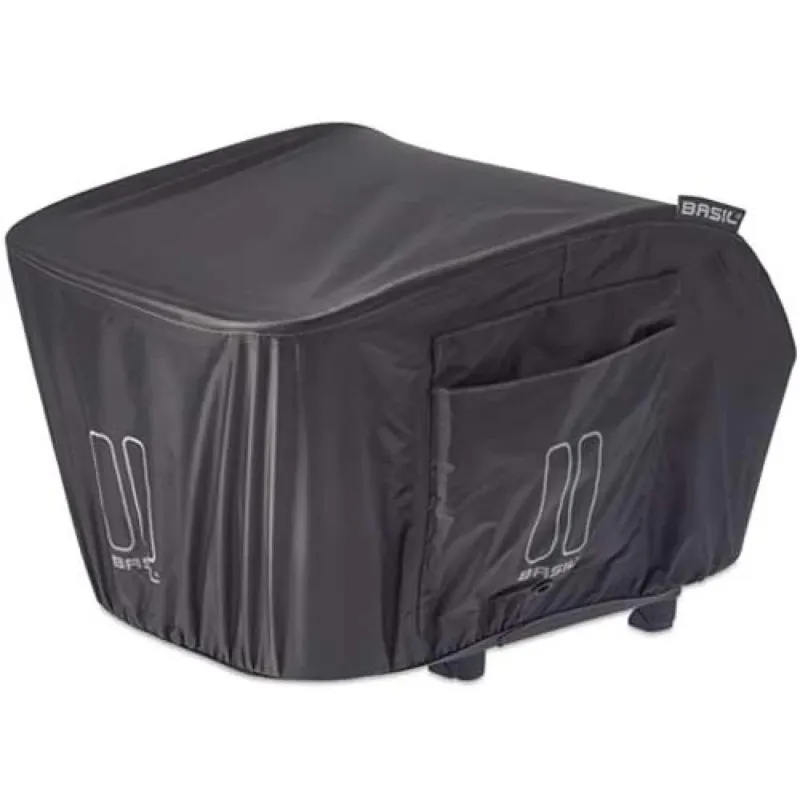 Basil Keep Dry Regenhaube für Icon Bold Fahrradkorb - Wasserdicht Grau Nur Für Kurze Zeit