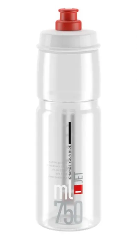 Elite Trinkflasche Jet 750ml klar rot Nur Für Kurze Zeit