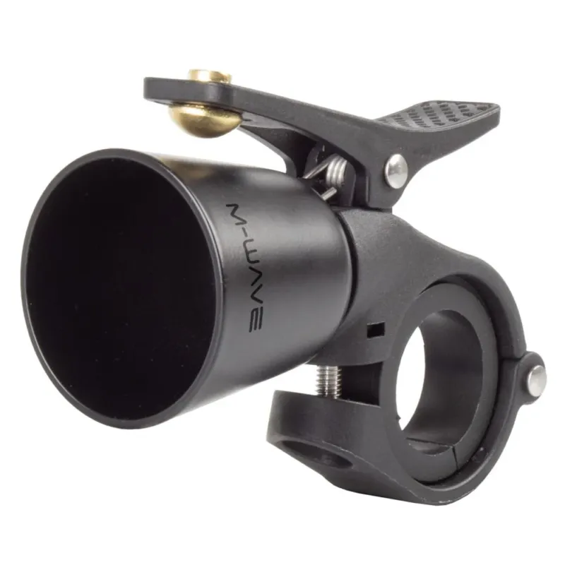 M-Wave Trophy Fahrradglocke Messing Schwarz - 36 mm, sehr lauter Klang Saisonangebot