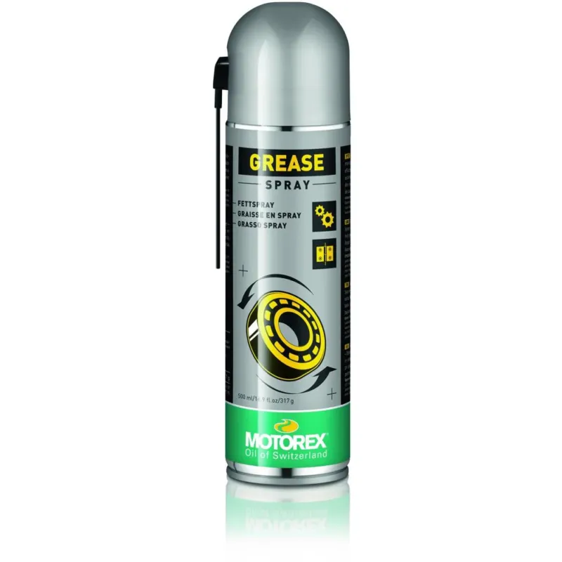 MOTOREX GREASE SPRAY 500 ml - Dickflüssiger Fettspray mit Salzwasserresistenz Markenware