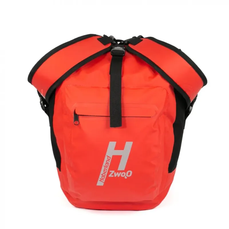 Direkt Vom Hersteller Haberland Bike-Rucksack H2O schwarz/rot - wasserdichte Gepäckträgertasche mit Tragesystem