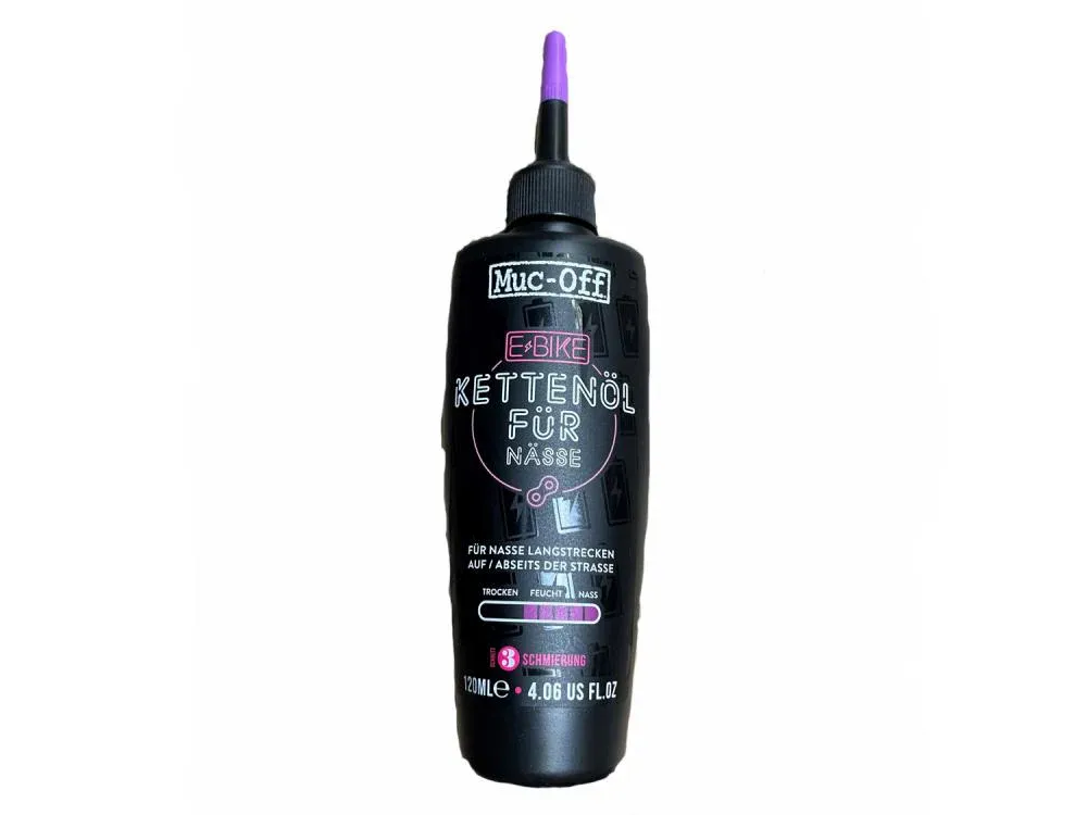 Muc-Off E-Bike Wet Lube 120ml - Keramik-Kettenschmiermittel für Nässe Top-Preis
