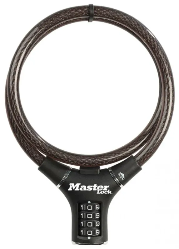 Versand Am Gleichen Tag Master Lock Kabelschloss 8229 12x900 mm schwarz