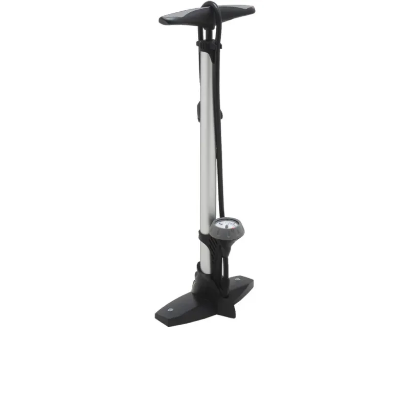 VAR RP-80100-C Standpumpe Silber-Schwarz - 11 bar Fudpumpe mit Stahlzylinder Preisreduziert