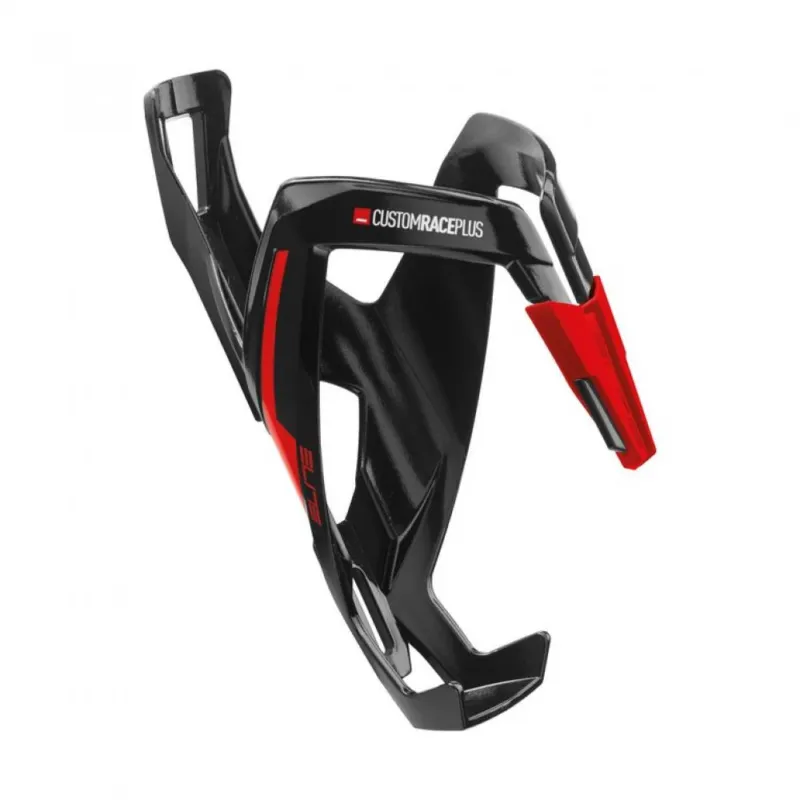 Top-Preis Elite Flaschenhalter CustomRacePlus glanzschwarz/rot