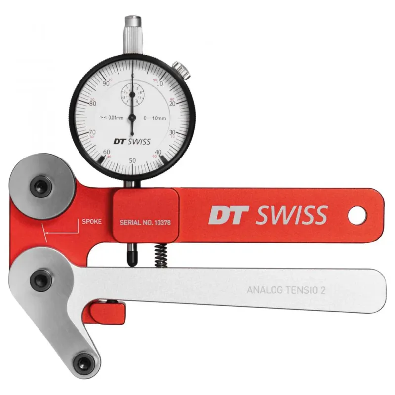 DT Swiss Tensiometer Analog Einheitsgröße Rot/silber - präzise Speichenspannungsmessung Nur Heute