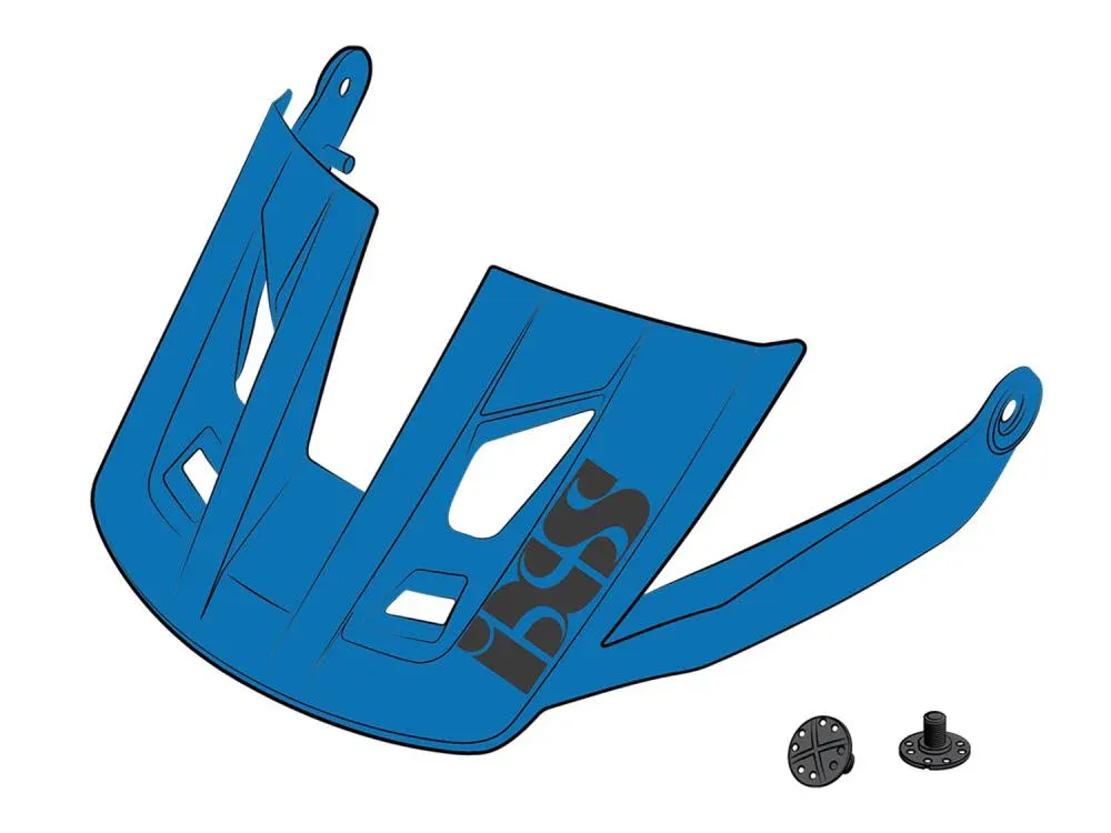 Bestseller IXS Sports Division iXS Visor + Pins Trigger AM S/M fluor blue - Ersatzvisier für optimalen Schutz