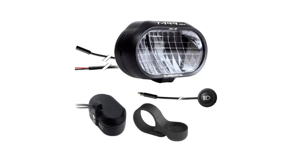 Markenprodukt Supernova M99 Mini Pro 45 Scheinwerfer E-Bike E1 - extrem helles Fern- & Abblendlicht