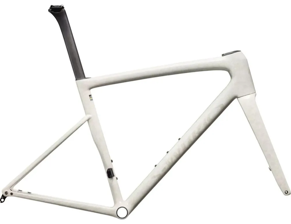 Sonderangebot Specialized TARMAC SL8 S-Works FRAMESET GLOSS WHITE DUNE WHITE PEARL IMPASTO - 49 cm
