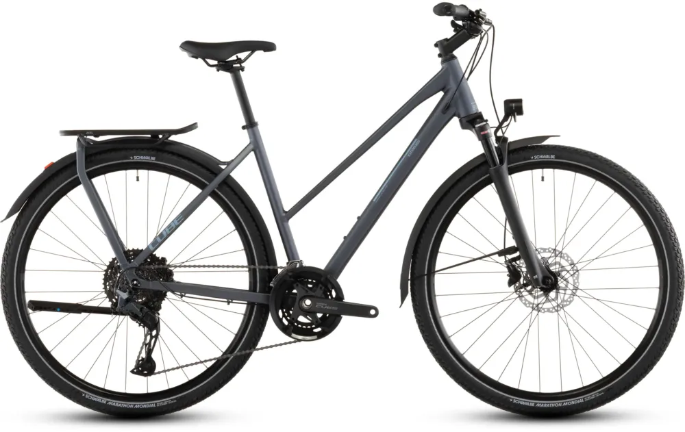 Cube Kathmandu EXC metallicgrey´n´chrome Trapeze 2026 - 46 cm Zertifiziert