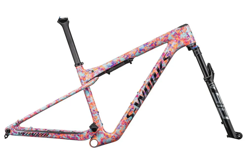 Rabatt Specialized EPIC WC S-Works FRMSET LGNBLU/PRPORCD/BLZ 2024 - M
