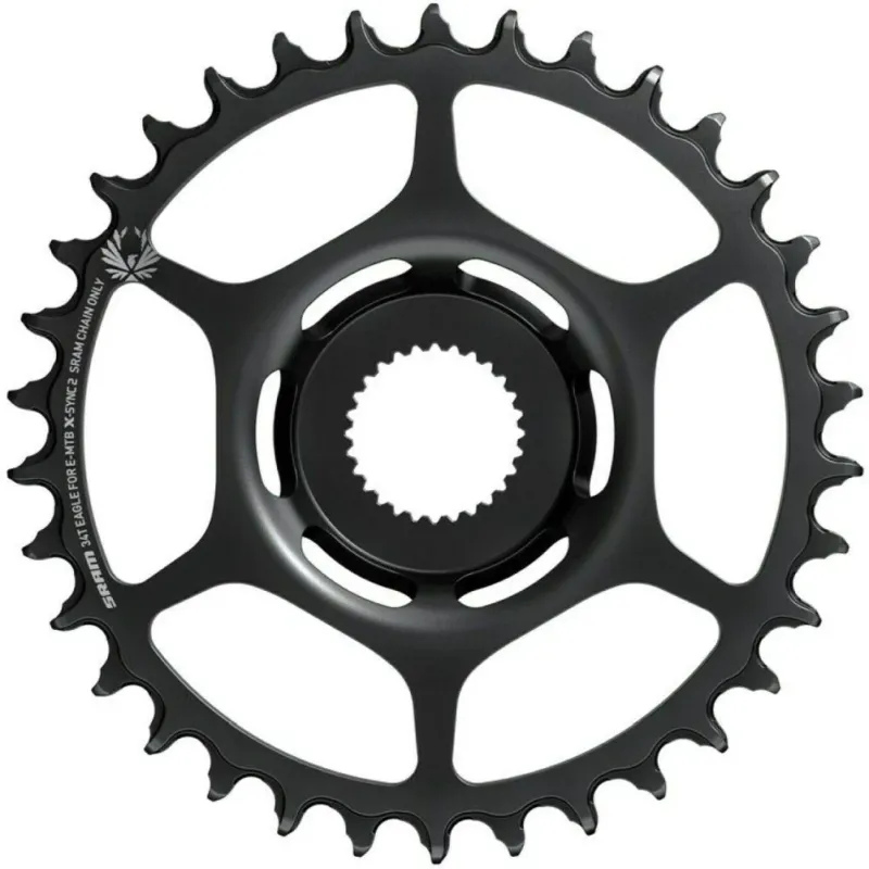 SRAM X-Sync Kettenblatt E-MTB 2 Eagle Kettenblatt E-MTB, Stahl, schwarz für Bosch Antriebe - 38T Top-Seller