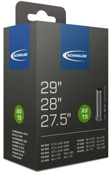 Must-Have Schwalbe Fahrradschlauch AV19 27,5"/28''/29'' - Schwalbe Fahrradschlauch AV19 27,5"/28''/29''