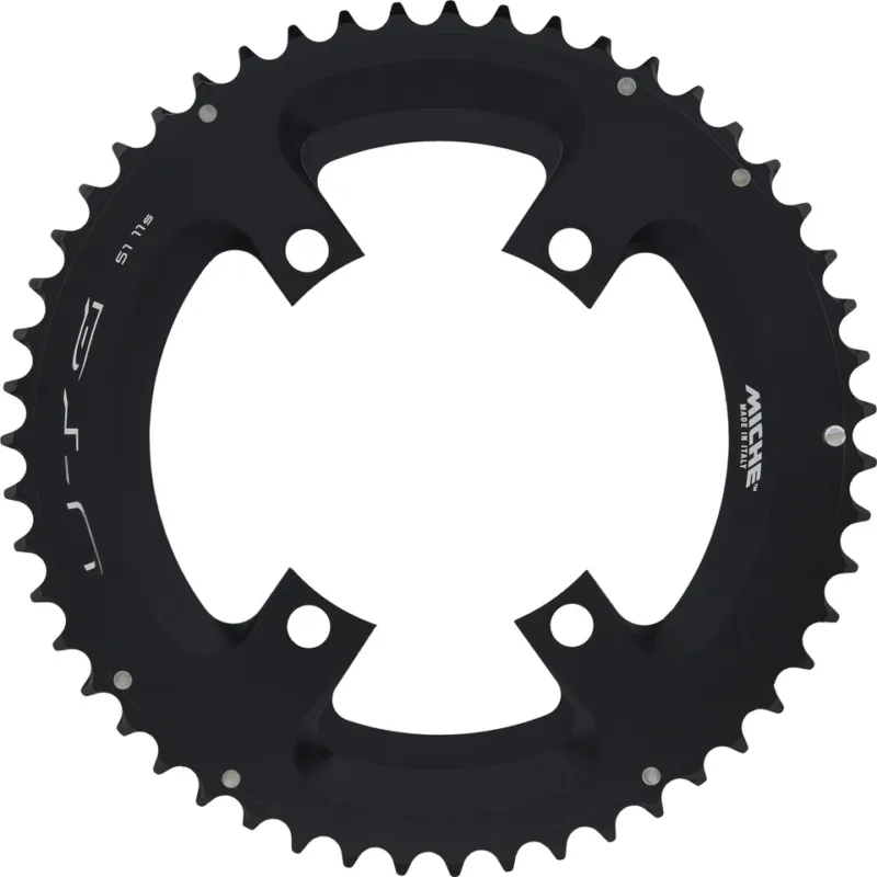 Neu Miche Kettenblatt Super 11 UTG, 4-Arm, 110 mm Lochkreis - schwarz | 48 Z