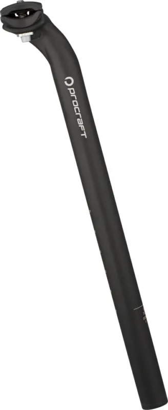 Procraft Classic 2Bolt Sattelstütze 400mm - schwarz | 400 mm | 24 mm | 30,0 mm Mega-Angebot