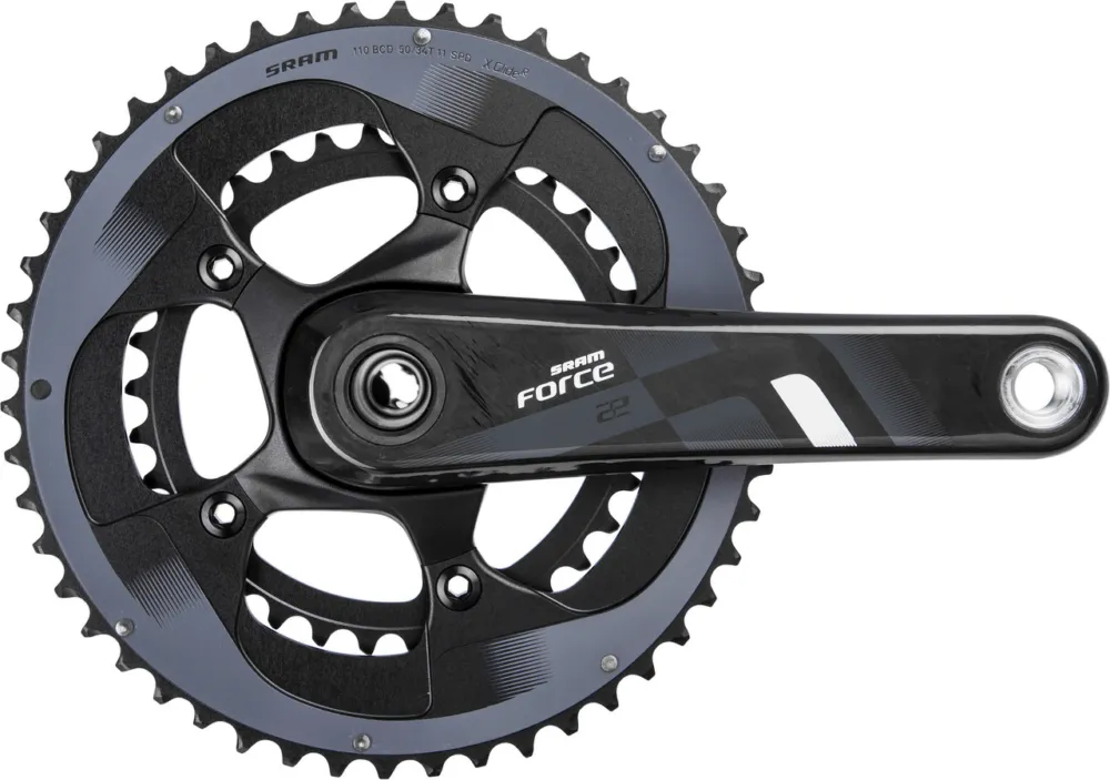Neue Ware SRAM Force 22 GXP 11-fach Carbon Kurbelgarnitur - black | 165,0 mm | 39-53
