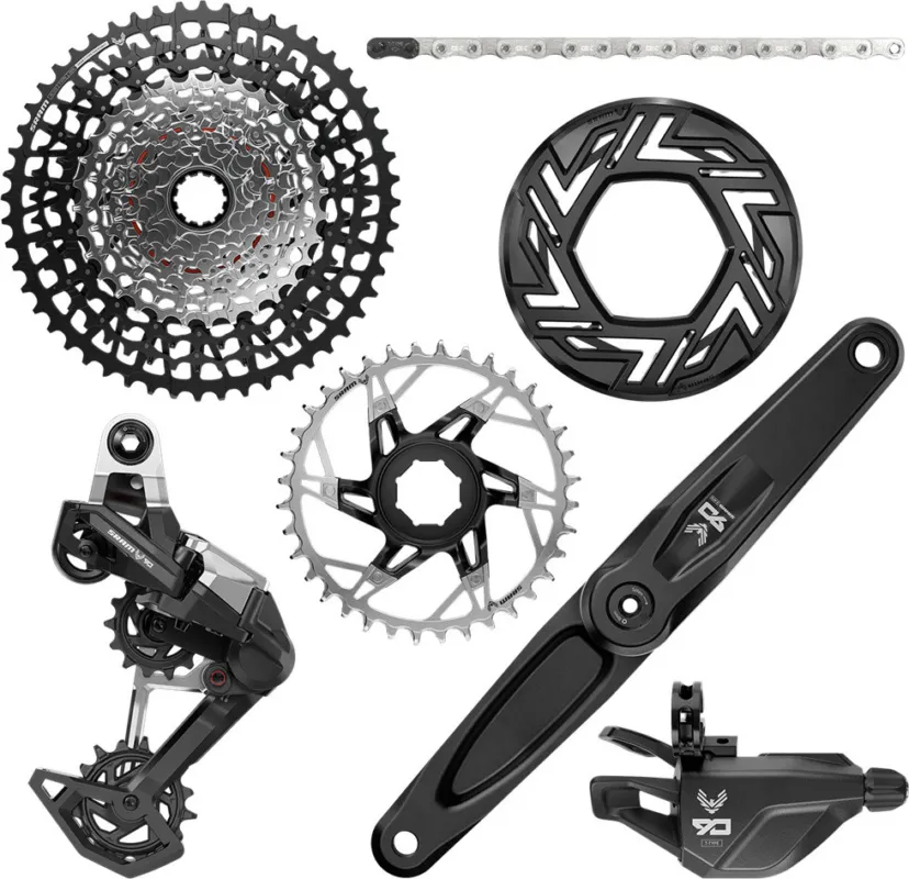 SRAM Eagle 90 T-Type E-MTB Gruppe 1x12-fach für Bosch - silver-black | 170,0 mm | ohne | 10-52 | 36 Expressversand
