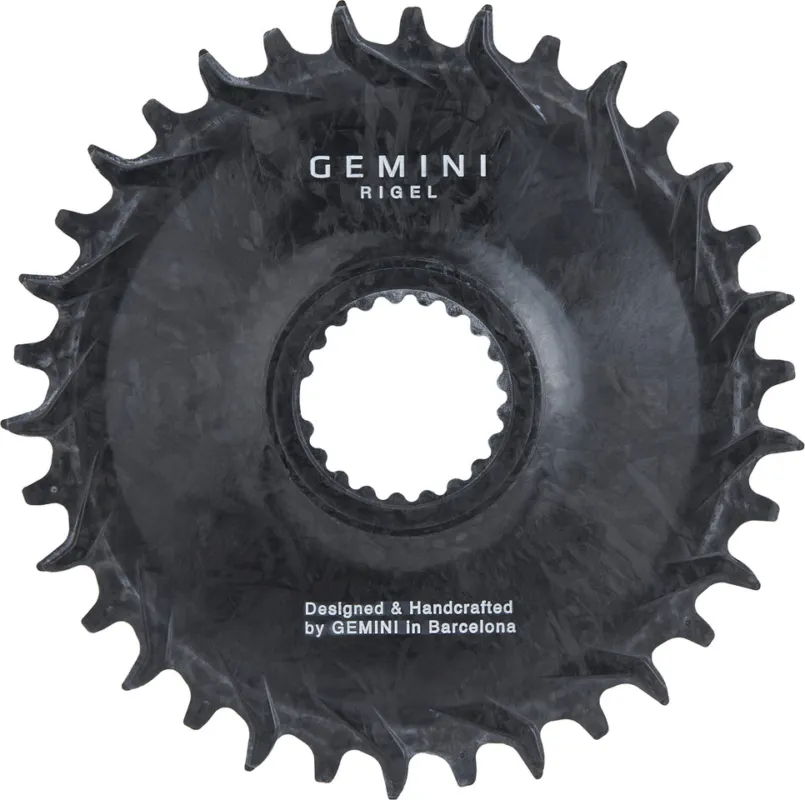 Top-Preis GEMINI RIGEL Carbon Kettenblatt für Shimano - carbon | 34 Z