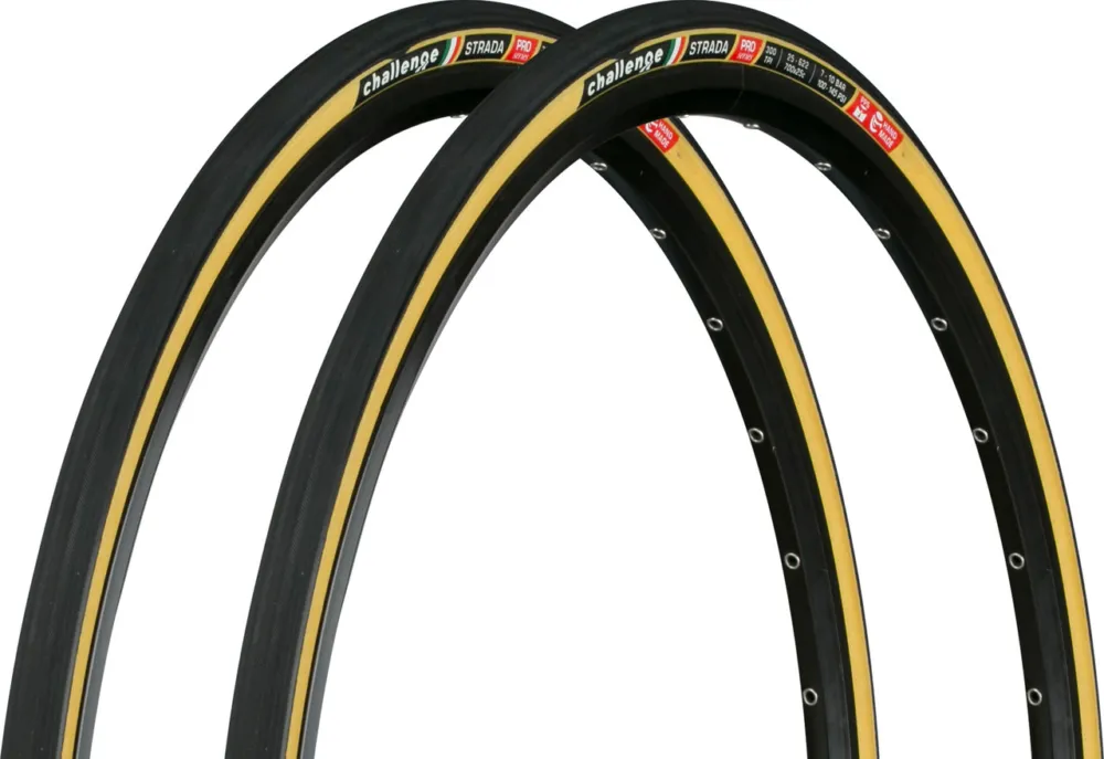 Challenge Strada Pro 28" Faltreifen 2er-Set - schwarz-braun | 28 " | 25 mm | 25-622 Expressversand
