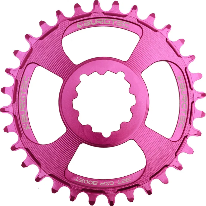 Expressversand Burgtec 3 mm Offset Thick Thin Kettenblatt für SRAM 3-Bolt - purple rain | 32 | 32 Z
