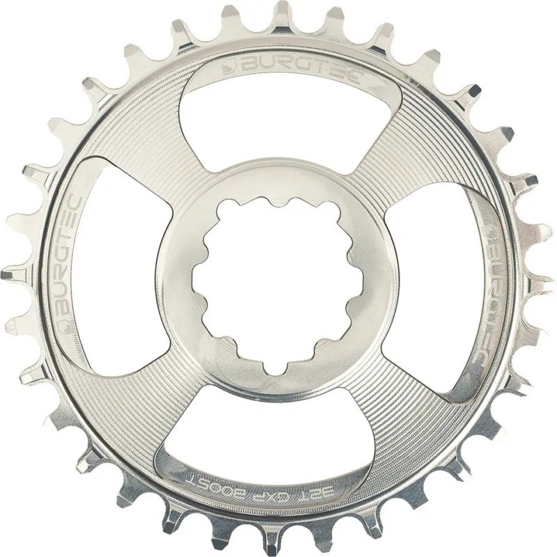 Burgtec 3 mm Offset Thick Thin Kettenblatt für SRAM 3-Bolt - rhodium silver | 32 | 32 Z Jetzt Bestellen