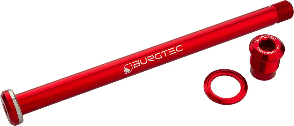 Begrenztes Angebot Burgtec Steckachse HR für Yeti MTB - race red | 148 mm