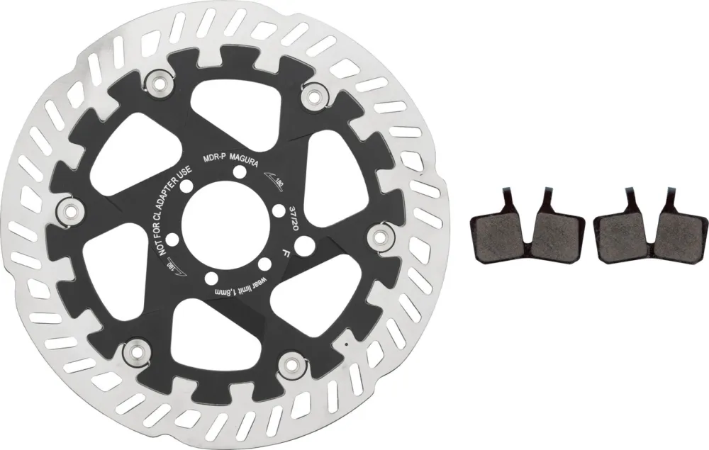 Magura MDR-P Bremsscheiben und Belag Kit 6-Loch 180 mm - 9.P | organisch | 180 mm Solange Der Vorrat Reicht