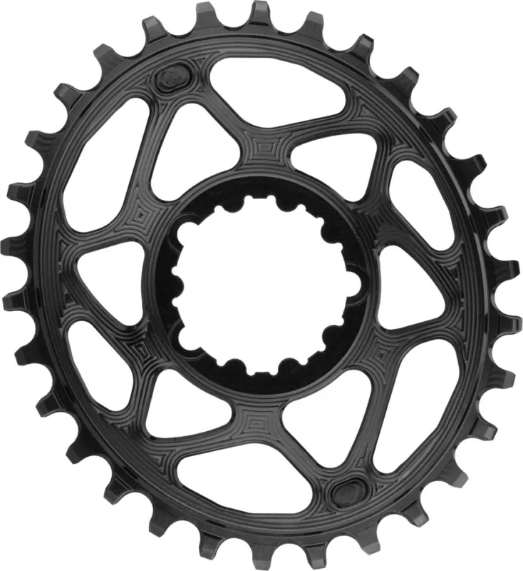 absoluteBLACK Oval Kettenblatt für SRAM Direct Mount 6 mm Offset - black | 30 Z Top-Seller