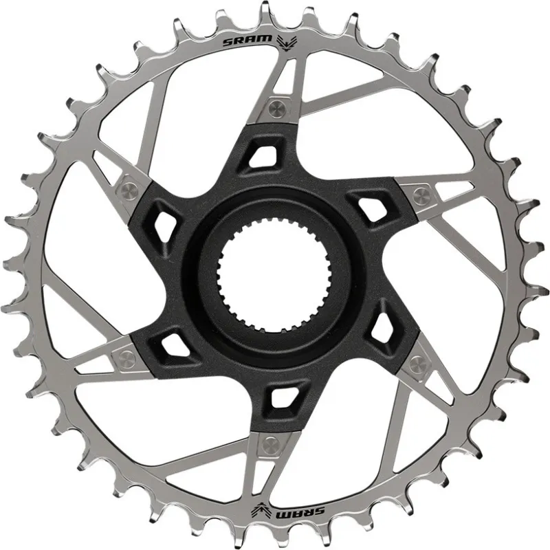 SRAM Kettenblatt T-Type Eagle Transmission Direct Mount für Yamaha - black-silver | 38 Z | 38 Highlight