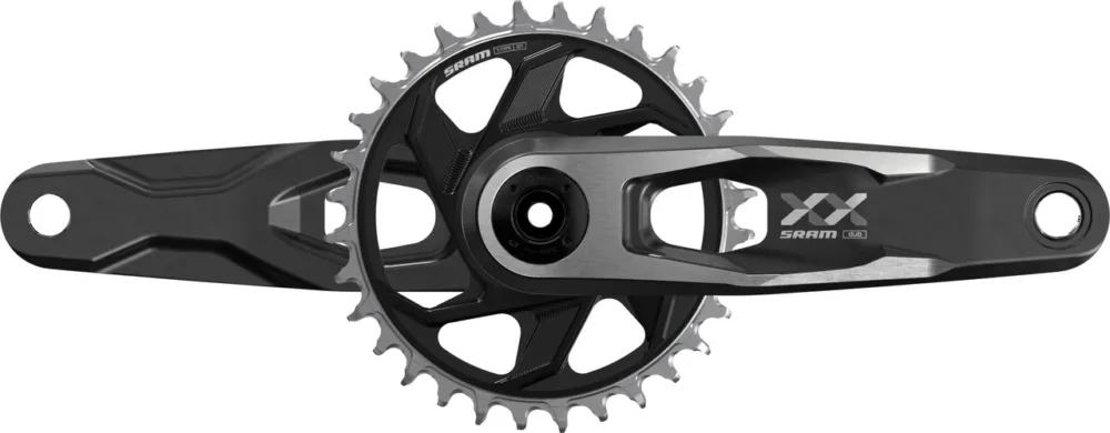 Gratis Versand SRAM XX DH T-Type CL55 DUB 1x7-fach Kurbelgarnitur - black | 165,0 mm | 34