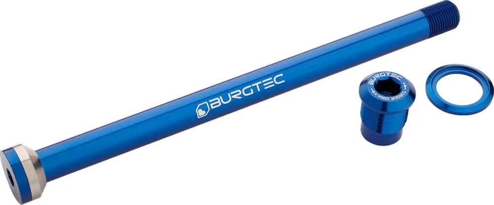 Burgtec Steckachse HR für Transition MTBs - deep blue Finale Aktion