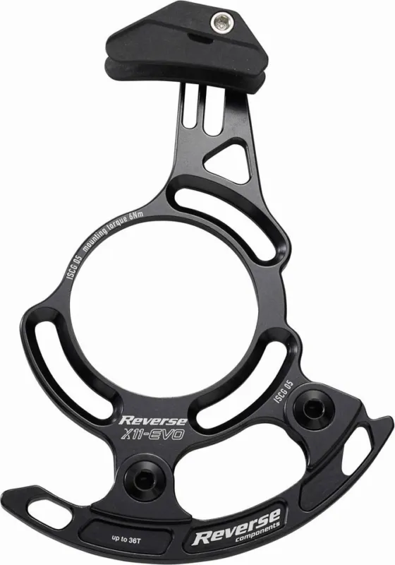 Mega-Angebot REVERSE Components X11 EVO Kettenführung ISCG 05 - black-white | 28 - 36 Z | ISCG 05
