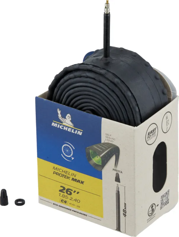 Neue Ware Michelin Schlauch C4 Protek Max für 26" - universal | 47-559 bis 61-559 | SV | 26 x 1,85-2,4 SV 48 mm | 48 mm