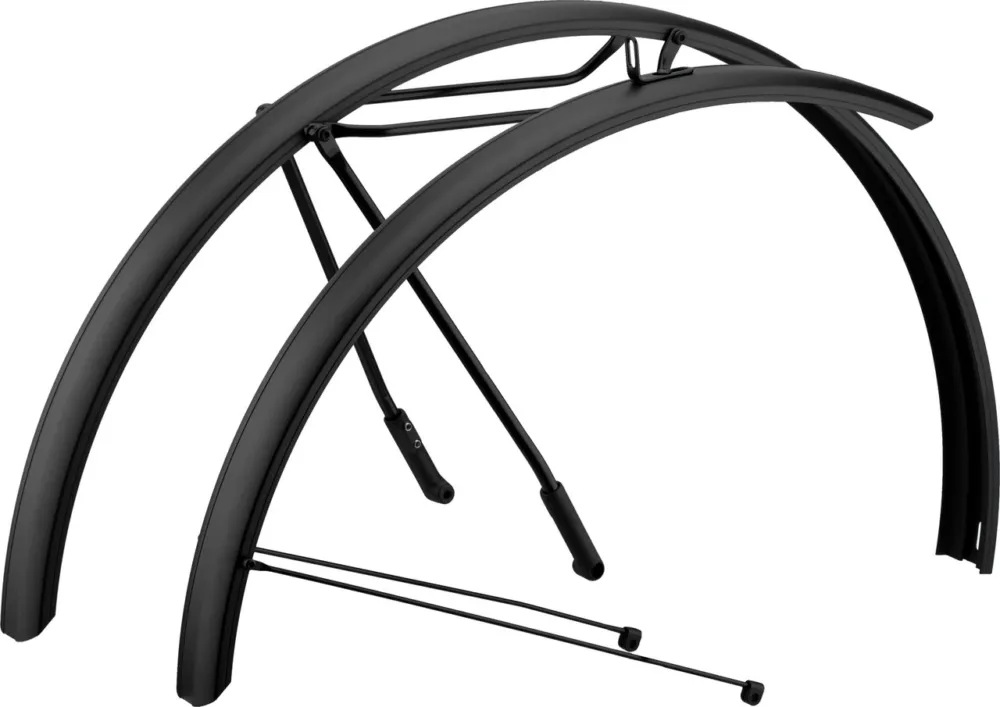 Hebie Alumee Schutzblech-Gepäckträgersystem Set VR + HR - schwarz | 40 mm / 28" Top-Seller