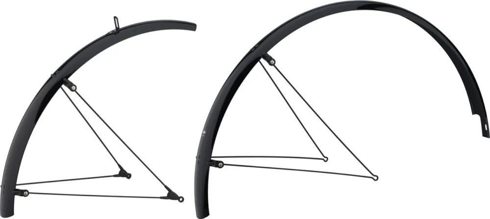 SKS Bluemels Basic Schutzblech Set VR+HR - schwarz-glänzend | 60 mm / 24" Preiswert