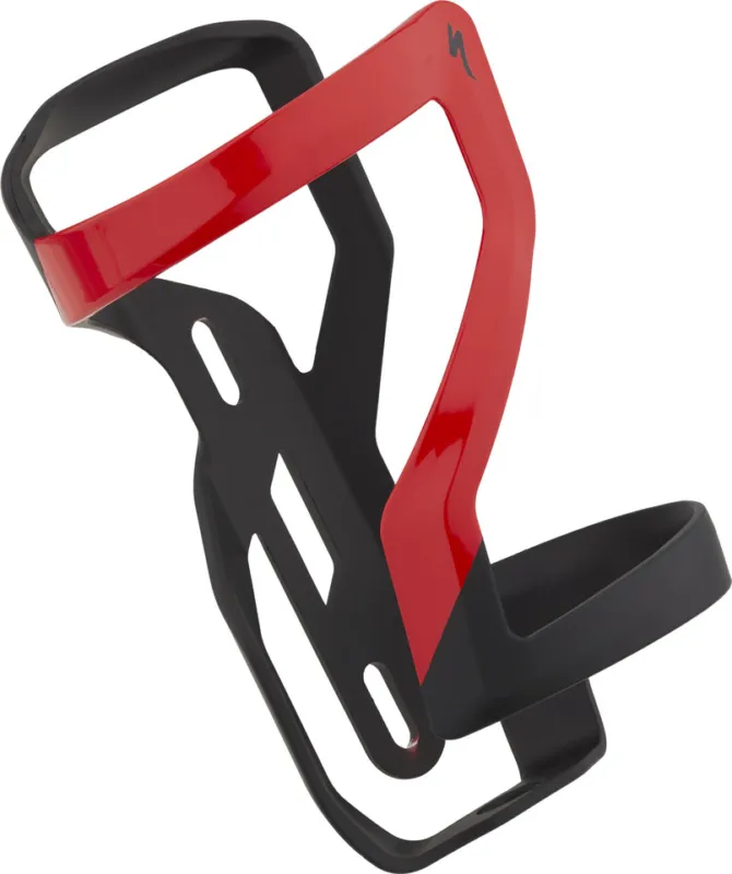 Specialized Zee Cage II Linksträger / Rechtsträger Flaschenhalter - matte black-flo red | rechts Wochenendangebot