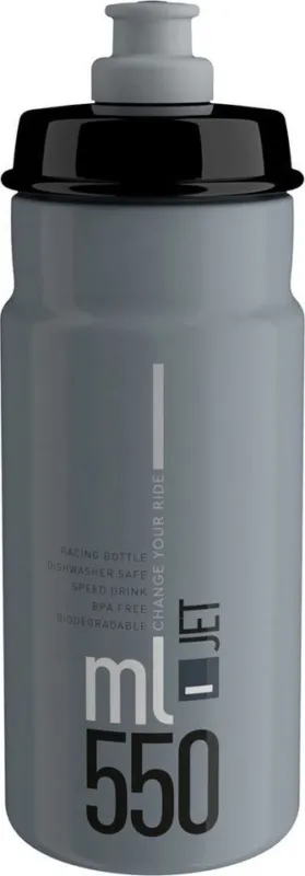 Letzte Chance Elite Jet Trinkflasche 550 ml - grau-schwarz | 550 ml