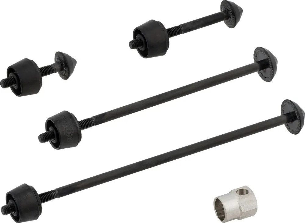 Pitlock Sicherung Set 03/LH Vorderrad + Hinterrad + Lampen/Halterung - schwarz Wochenendangebot