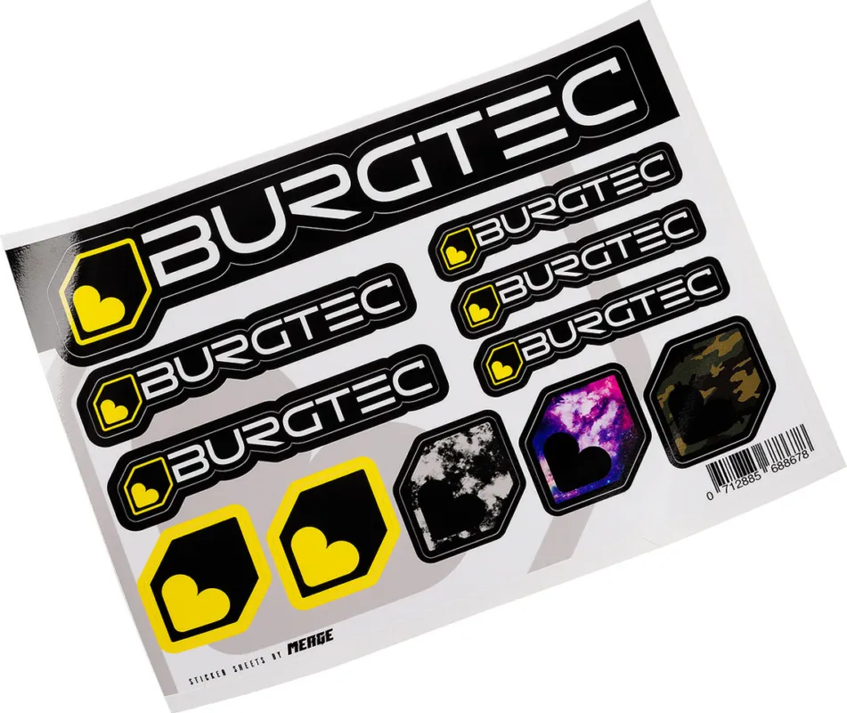 Burgtec Sticker Sheet - A5 Schneller Versand
