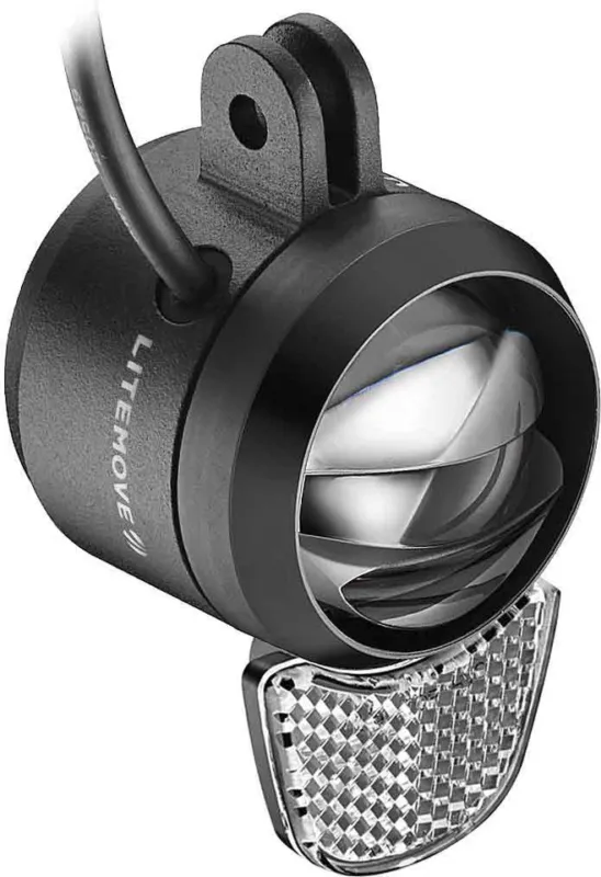 Bestpreis Litemove SEC-110 LED E-Bike Frontlicht für Vorbau-Montage mit StVZO-Zulassung - schwarz