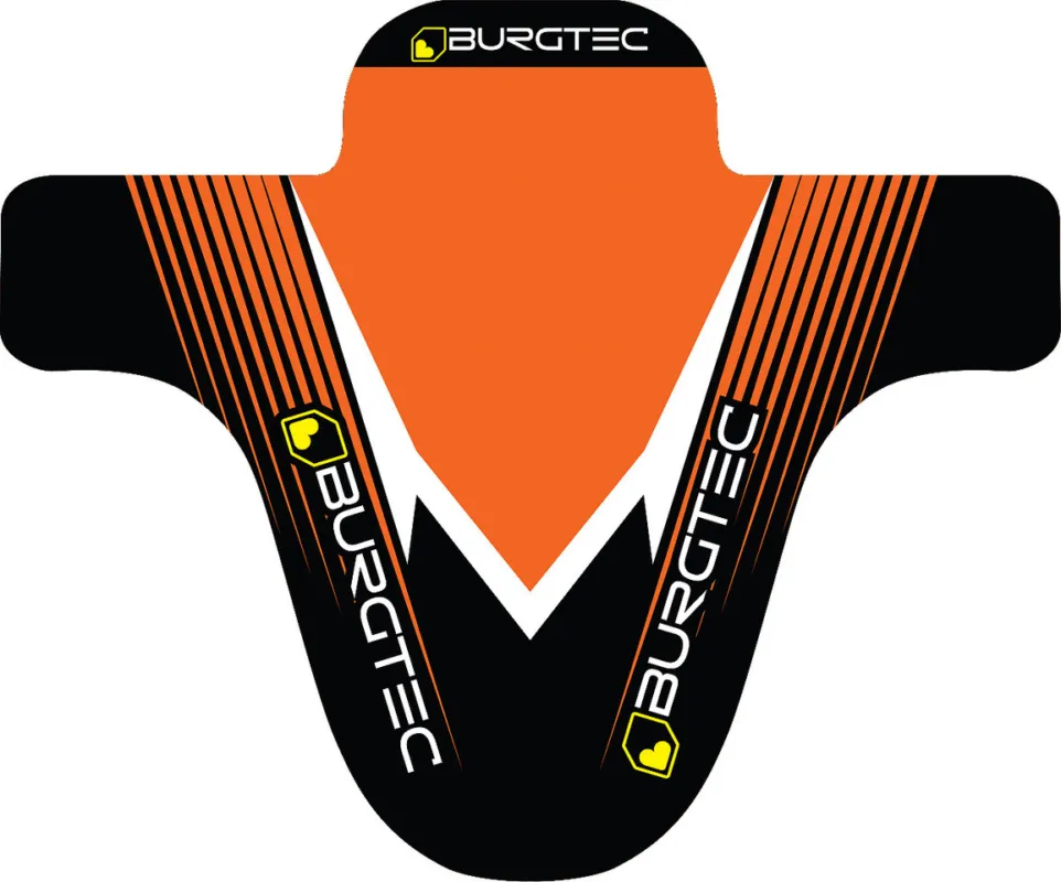 Solange Der Vorrat Reicht Burgtec Moto Schutzblech - orange-black